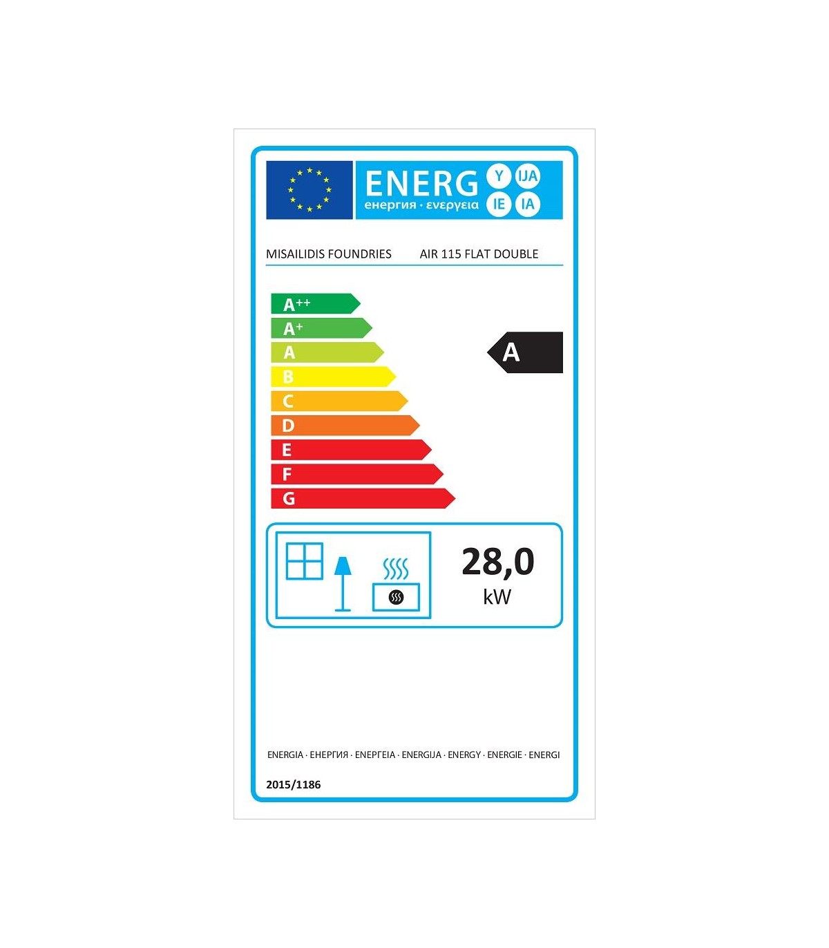 ΧΥΤΗΡΙΑ ΜΙΣΑΗΛΙΔΗ Τ-115 ΔΙΑΜΠΕΡΕΣ ΕΝΕΡΓΕΙΑΚΟ ΤΖΑΚΙ Τ-115 με 2 πόρτες συρόμενες - ανοιγόμενες (A115FD2)