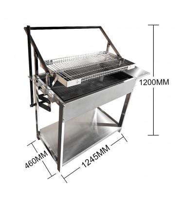 ΑΝΟΞΕΙΔΩΤΗ ΨΗΣΤΑΡΙΑ ΚΑΡΒΟΥΝΟΥ ΜΕ ΠΕΡΙΣΤΡΕΦΟΜΕΝΗ ΣΧΑΡΑ FLIP 80Χ40