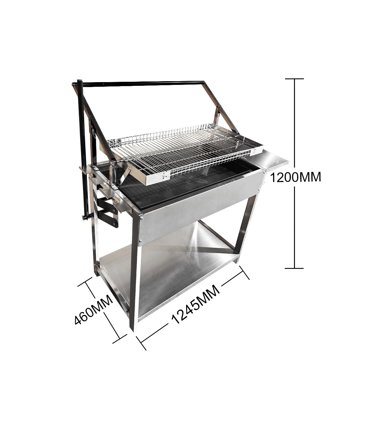 ΑΝΟΞΕΙΔΩΤΗ ΨΗΣΤΑΡΙΑ ΚΑΡΒΟΥΝΟΥ ΜΕ ΠΕΡΙΣΤΡΕΦΟΜΕΝΗ ΣΧΑΡΑ FLIP 80Χ40