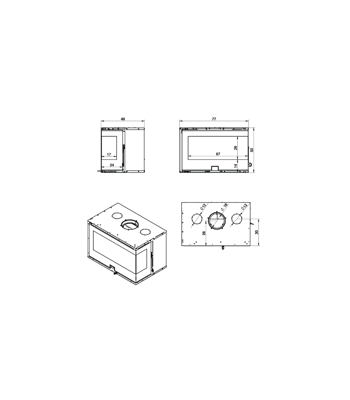 VI 80 ΔΥΟ ΟΨΕΩΝ ΕΝΕΡΓΕΙΑΚΗ ΚΑΣΕΤΑ ΞΥΛΟΥ VOLCANO