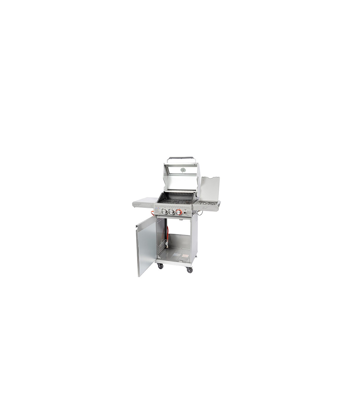 CALFER GAS BBQ ΥΓΡΑΕΡΙΟΥ VIEW 2+1 INOX 9.5kW