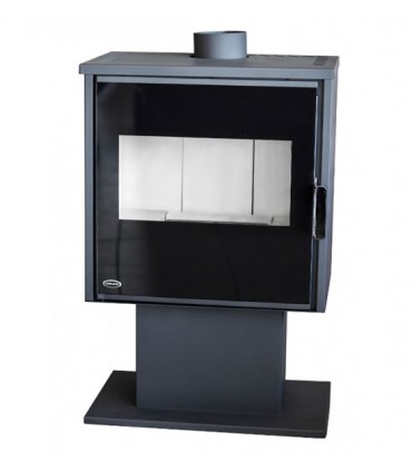 Σόμπα Ατσάλινη GLASS TV Agorastos