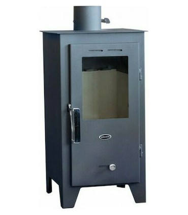 Agorastos ΣΑ 5 New Μεταλλική Ξυλόσομπα 8kW Μαύρη