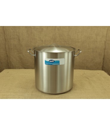 Καζάνι Ανοξείδωτο Μονοκόμματο 40x40 1.4 χιλ. με Διπλό Πάτο Τύπου Σάντουιτς 50 λίτρων OZTI-50