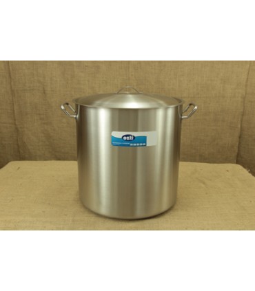 Καζάνι Ανοξείδωτο Μονοκόμματο 40x32 1.4 χιλ. με Διπλό Πάτο Τύπου Σάντουιτς 40 λίτρων OZTI-40