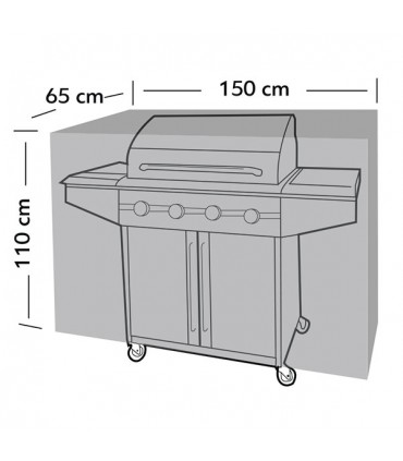 Κάλυμμα BBQ L - 150x65x110 cm HCC5664
