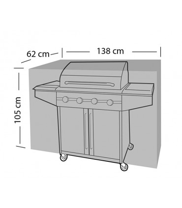 Κάλυμμα BBQ M - 138x62x105 cm HCC5657