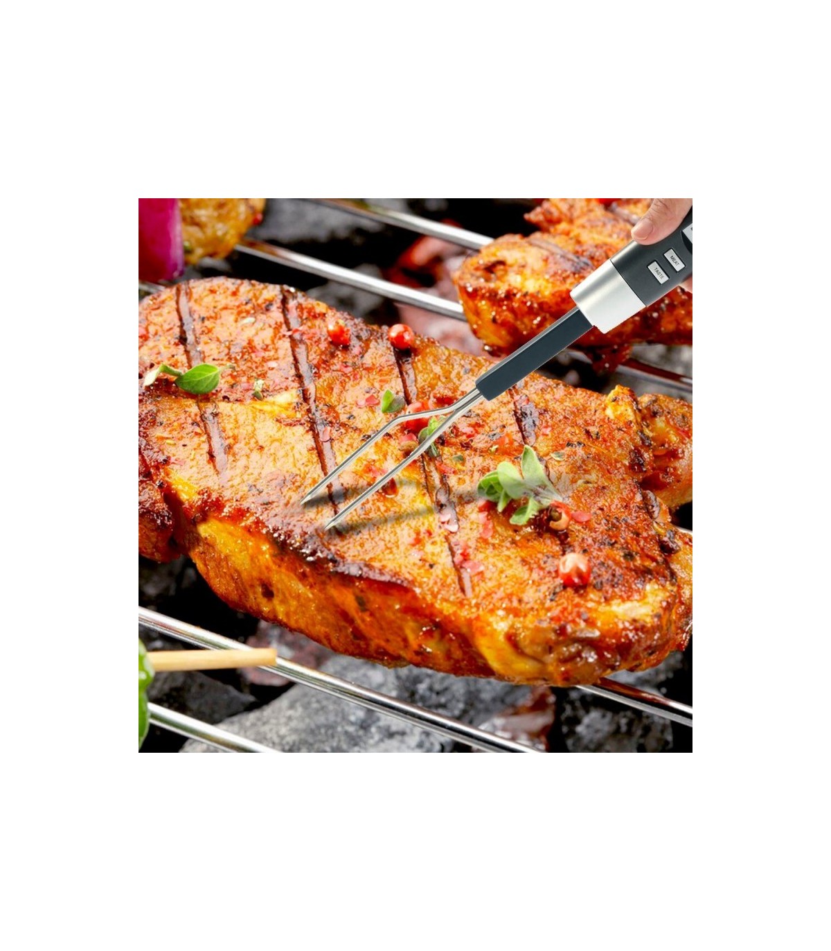 Ψηφιακό θερμόμετρο BBQ Πιρούνα 0+300°C / 32+572°F Β0570