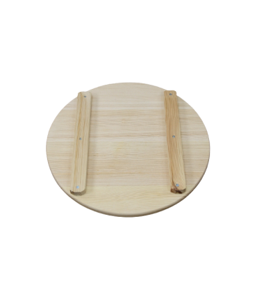 Ξύλινη Επιφάνεια Κοπής Φ35 - Ξύλινο Πλατώ Σερβιρίσματος με Λούκι 