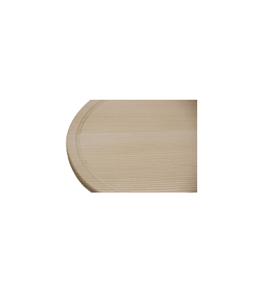 Ξύλινη Επιφάνεια Κοπής Φ35 - Ξύλινο Πλατώ Σερβιρίσματος με Λούκι 