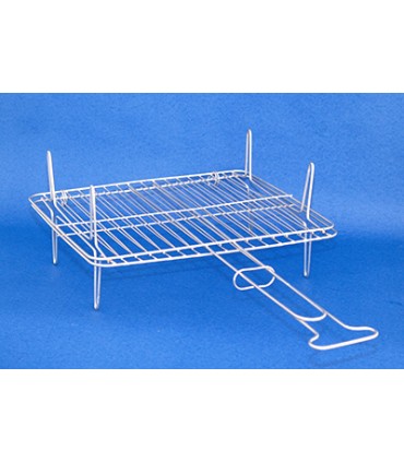 ΣΧΑΡΑ ΨΗΣΙΜΑΤΟΣ 40x33 ΙΣΙΑ διπλη με ποδια ΕΠΙΝΙΚΕΛΩΜΕΝΗ ΝΟ4 SIDPN-05