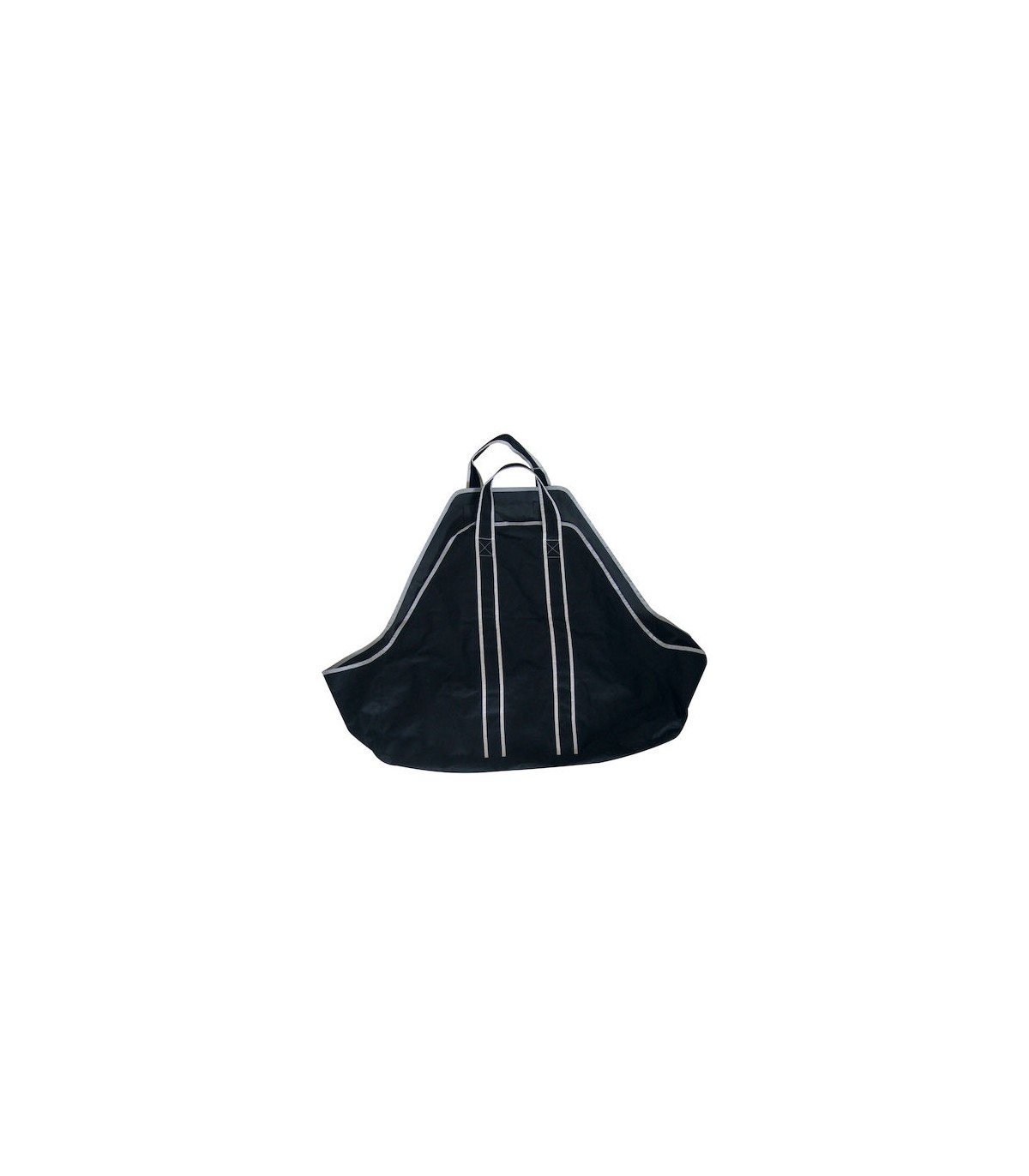 Home & Camp HCB0591 Υφασμάτινη Τσάντα Μεταφοράς Ξύλων 68x25x44cm Μαύρη