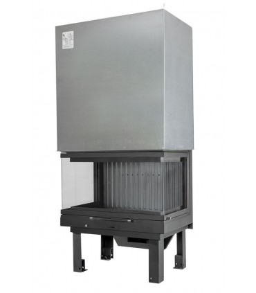 Ενεργειακό Τζάκι Πανοραμικό Τ-75 BG 15KW με Πλαϊνό Τζάμι 43cm (A75PABG) Με Πόρτα Ανοιγόμενη-Συρόμενη