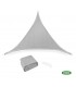 GRASHER E220 ΠΑΝΙ ΣΚΙΑΣΗΣ ΜΕ ΚΡΙΚΟΥΣ ΓΚΡΙ 5Χ5m ΤΡΙΓΩΝΟ 00201253